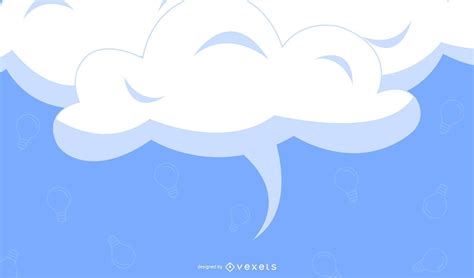 White Clouds Blue Background Vector Download