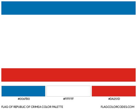 Republic of Crimea flag color codes