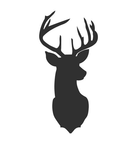 Deer Head Silhouette Royalty-Free Images, Stock Photos & Pictures ...