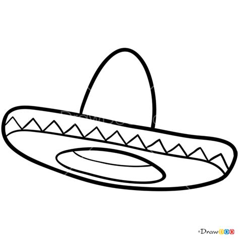 Sombrero Clipart Black And White