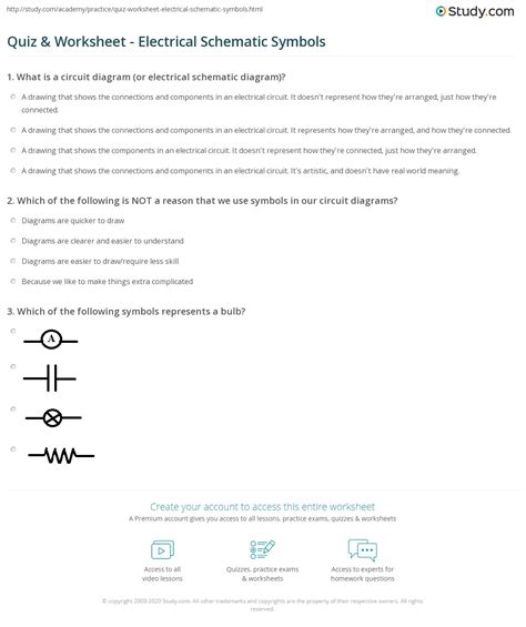 Circuit Symbols Quiz » Wiring Diagram