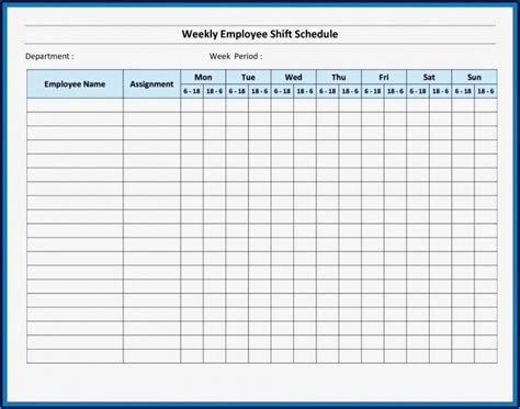 Blank Monthly Staffing Schedule Template - Template 2 : Resume Examples ...