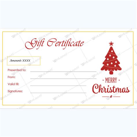 36 Amazing Christmas Gift Certificate Templates (Editable)