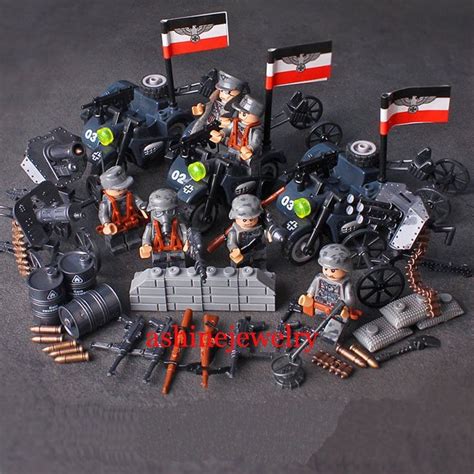 Germany Soldiers German motorized Legion WW2 Soldiers minifigures Lego ...