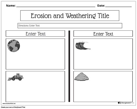 Free Weathering Erosion and Deposition Worksheets