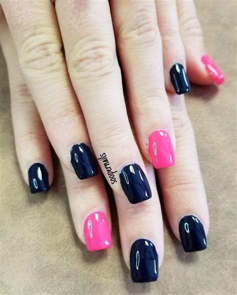 Turn Heads With Hot Pink And Blue Nails – The FSHN