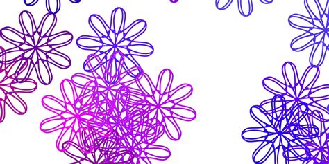 Light Purple, Pink vector doodle texture with flowers. 21497783 Vector ...