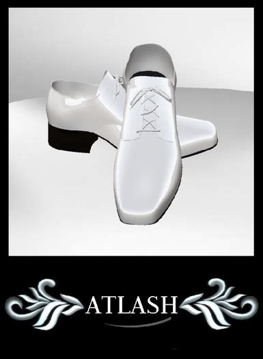 Second Life Marketplace - Premium Men's Formal Dress Shoes (A) WHITE