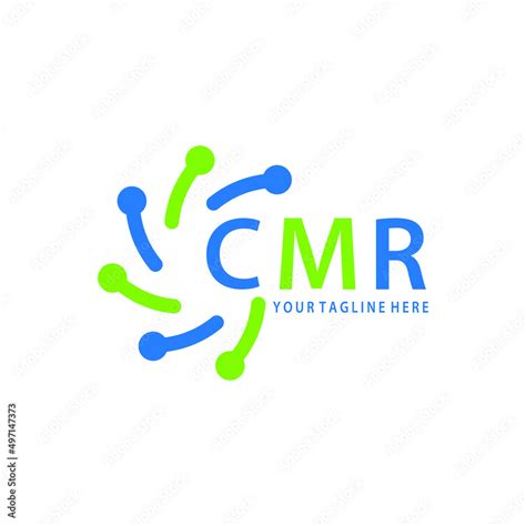 CMR logo design initial creative letter on white background. CMR vector ...