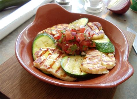 Char-grilled Courgette & Halloumi – RICKY PANESAR