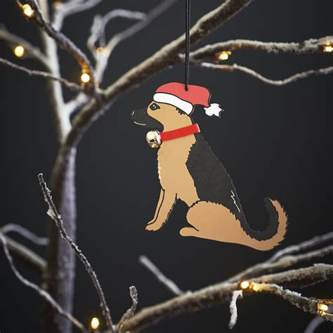 German Shepherd Dog Christmas Tree Decoration £8.95 - Mischievous Mutts ...