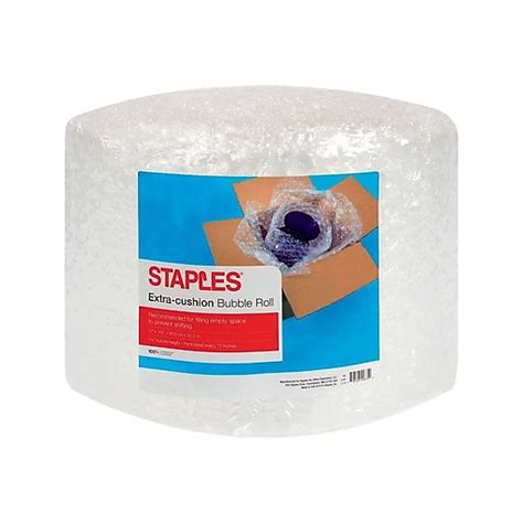 Staples 5/16" Bubble Roll, 12" x 100', Clear (4069425) at Staples