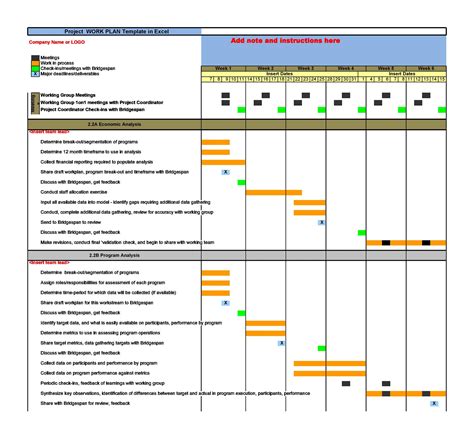 Work Plan - 40 Great Templates & Samples (Excel / Word) ᐅ TemplateLab