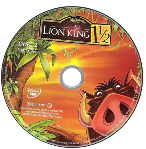 The Lion King 1 1/2 (2004) DVD Player box cover art - MobyGames