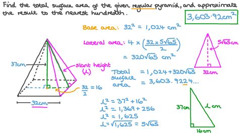 Surface Area Of A Regular Pyramid Formula