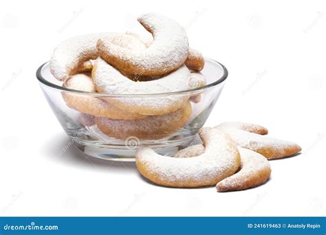 Traditional German or Austrian Vanillekipferl Vanilla Kipferl Cookies ...