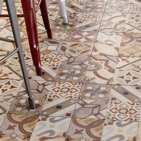 Shop the Seville Patterned Tiles - 333 x 333mm for a striking Spanish ...