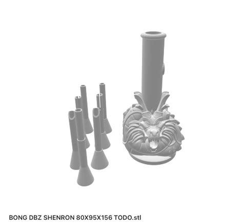 STL file BONG DBZ SHENRON 80X95X156MM GRINDERKING ....AMPLIABLE 🚰・3D ...