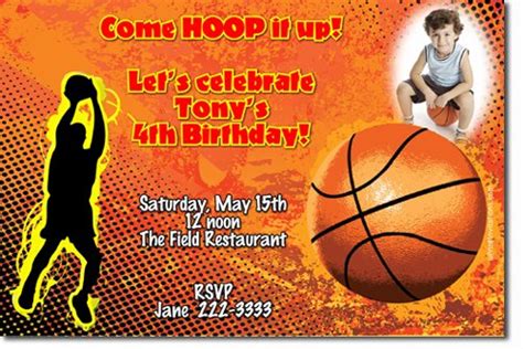 Basketball Birthday Invitations Ideas – Bagvania FREE Printable ...