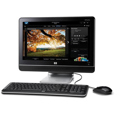 HP Pavilion MS214 All-in-One Desktop Computer NY535AA#ABA B&H