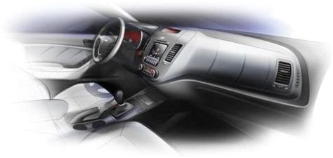 Kia K3 image rendering previews interior design of next-gen Forte sedan ...