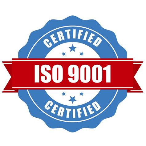 ISO 9001 certified stamp - quality standard seal - e-DISTI