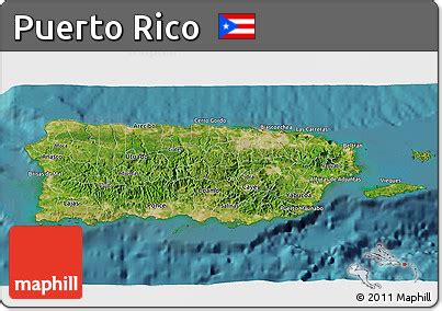 Free Satellite 3D Map of Puerto Rico