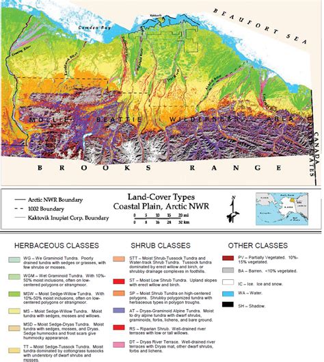 Land Cover and Vegetation Map, Arctic National Wildlife Refuge