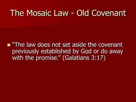 PPT - THE MOSAIC COVENANT PowerPoint Presentation, free download - ID ...