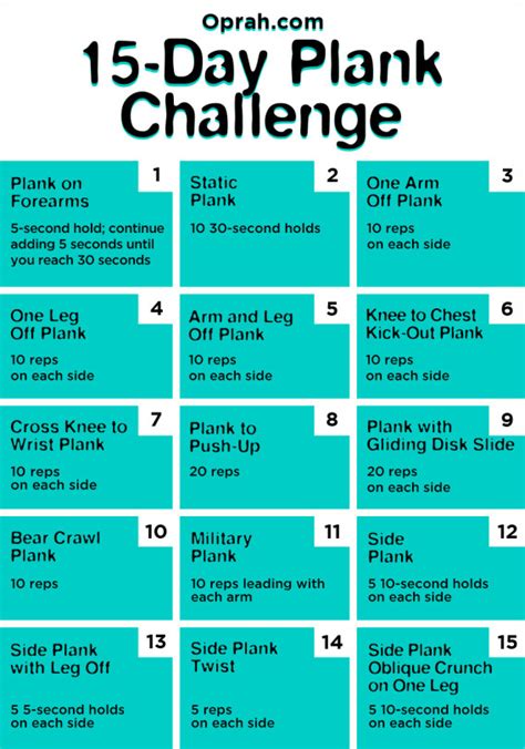 15 Day Plank Challenge