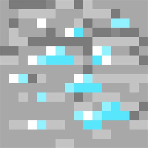 Minecraft Diamond Ore Pixel Art