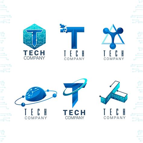 Hi-Tech Logo Set 1397507 Vector Art at Vecteezy