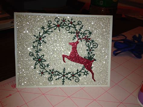 Memory Box Christmas Glitter card | Glitter cards, Glitter christmas ...