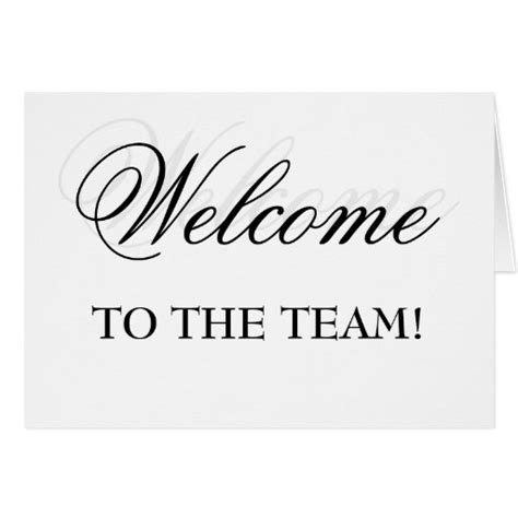 Welcome To The Team! Cards | Zazzle