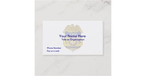 ATF Badge Business Card | Zazzle