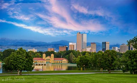 Photos of Denver Skyline and City Park