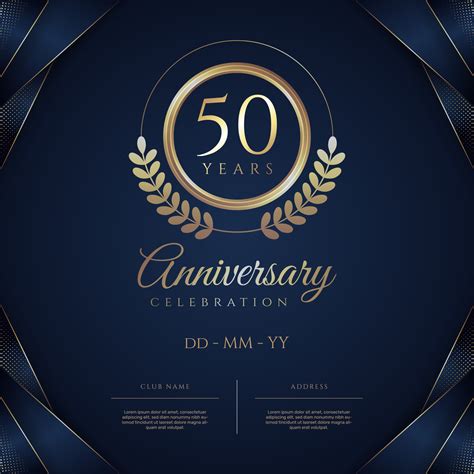 Bộ sưu tập 50 50 years anniversary background vector Sang trọng, đa ...