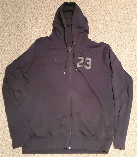 Nike Jordan Men's 23 Basketball Hoodie Black Size L~ … - Gem