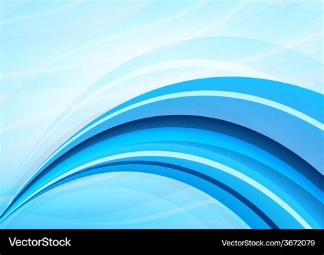 Blue and white waves background Royalty Free Vector Image