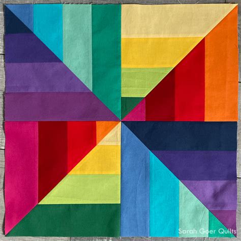 Strip Twist Quilt Block - Sarah Goer Quilts