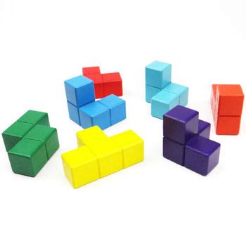 Class set of 10 Wooden Soma Cube Puzzles with Challenge Cards by ...