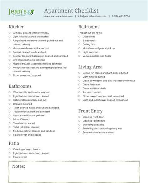 Tips and Checklists for Cleaning & Organization | Jean’s Clean Team