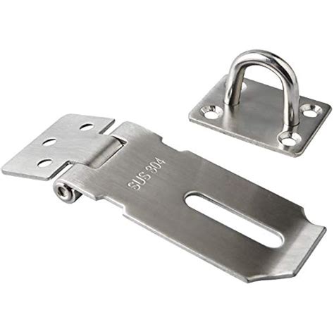 MS9-3A Padlock Hasp Door Clasp Lock Latch SUS 304 Stainless Steel ...