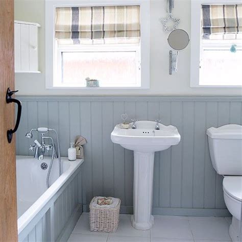 Add tongue-and-groove panelling and paint in a subtle pale grey for a ...