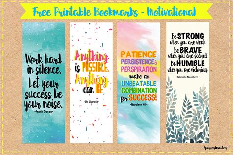 Paper Invader: Free Printable Bookmarks - Quotes