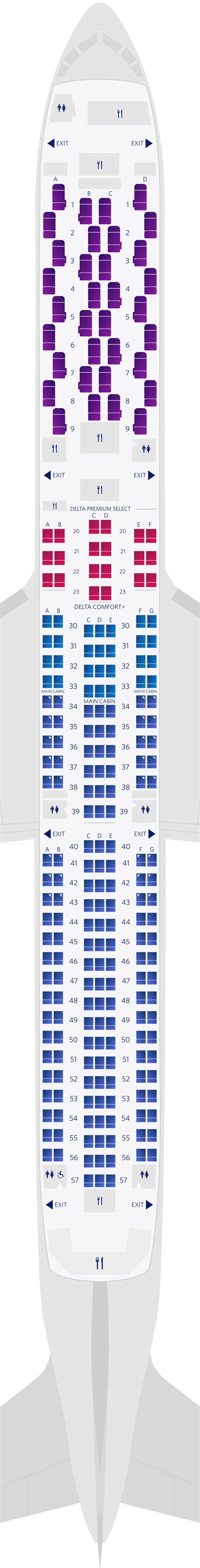 Boeing 767 400 Delta Seat Map - Aurie Shaylyn