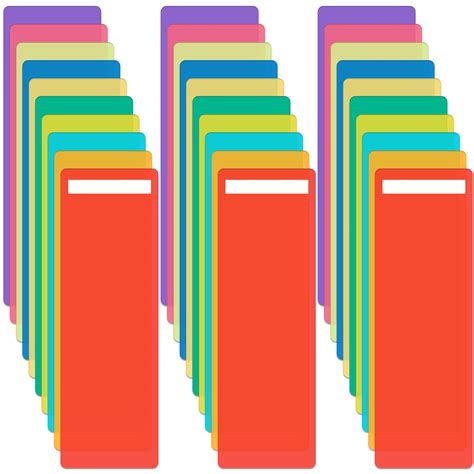 Buy 50 Pcs Library Book Dividers with 110 Pcs Stickers Library Shelf ...