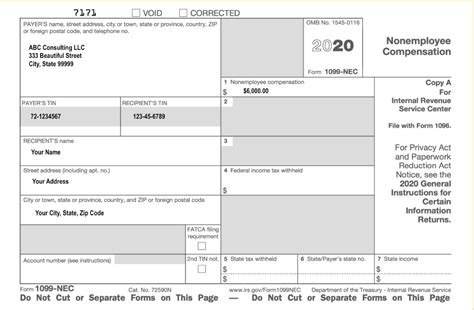 Irs 1099 Nec Form 2023 Printable Free