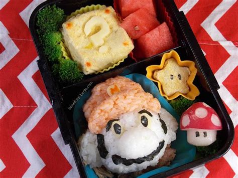 Mario Onigiri Bento - Beneficial Bento | Bento recipes, Fun kids food ...