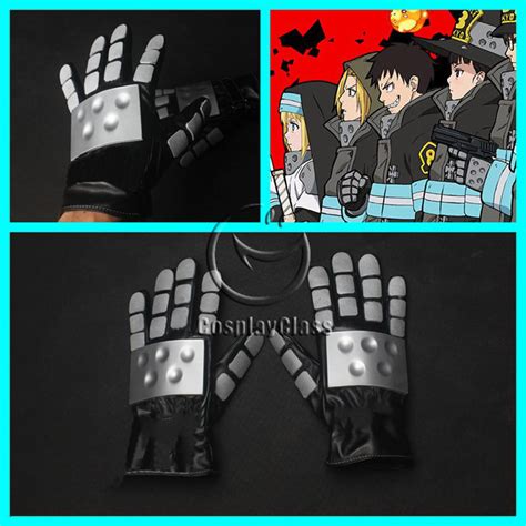 Fire Force Shinra Kusakabe Gloves Cosplay Props - CosplayClass